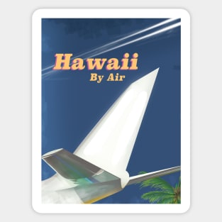 Hawaii By Air travel poster Sticker